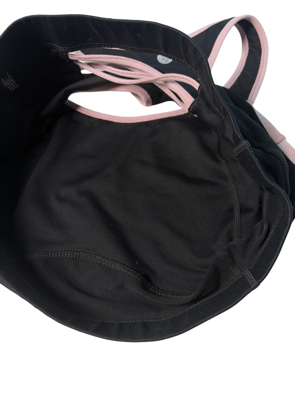 Torrid Active 1 Women Sports Bra Black Wireless Racerback Pullover - Picture 7 of 7
